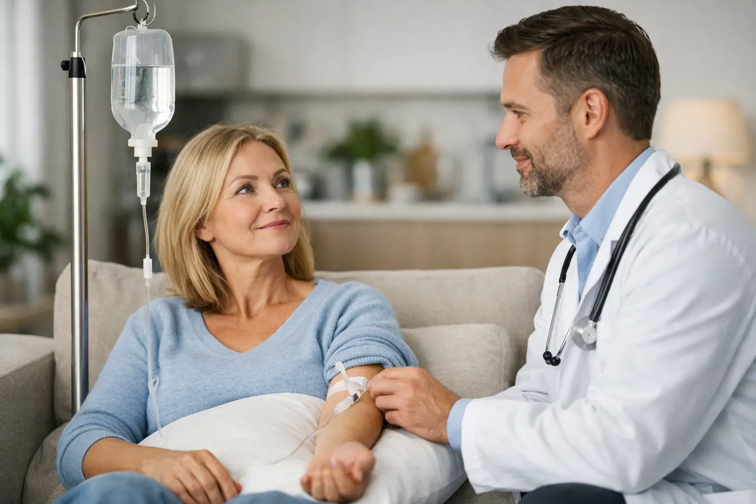 Infusion zuhause vom Arzt - wann sinnvoll?
